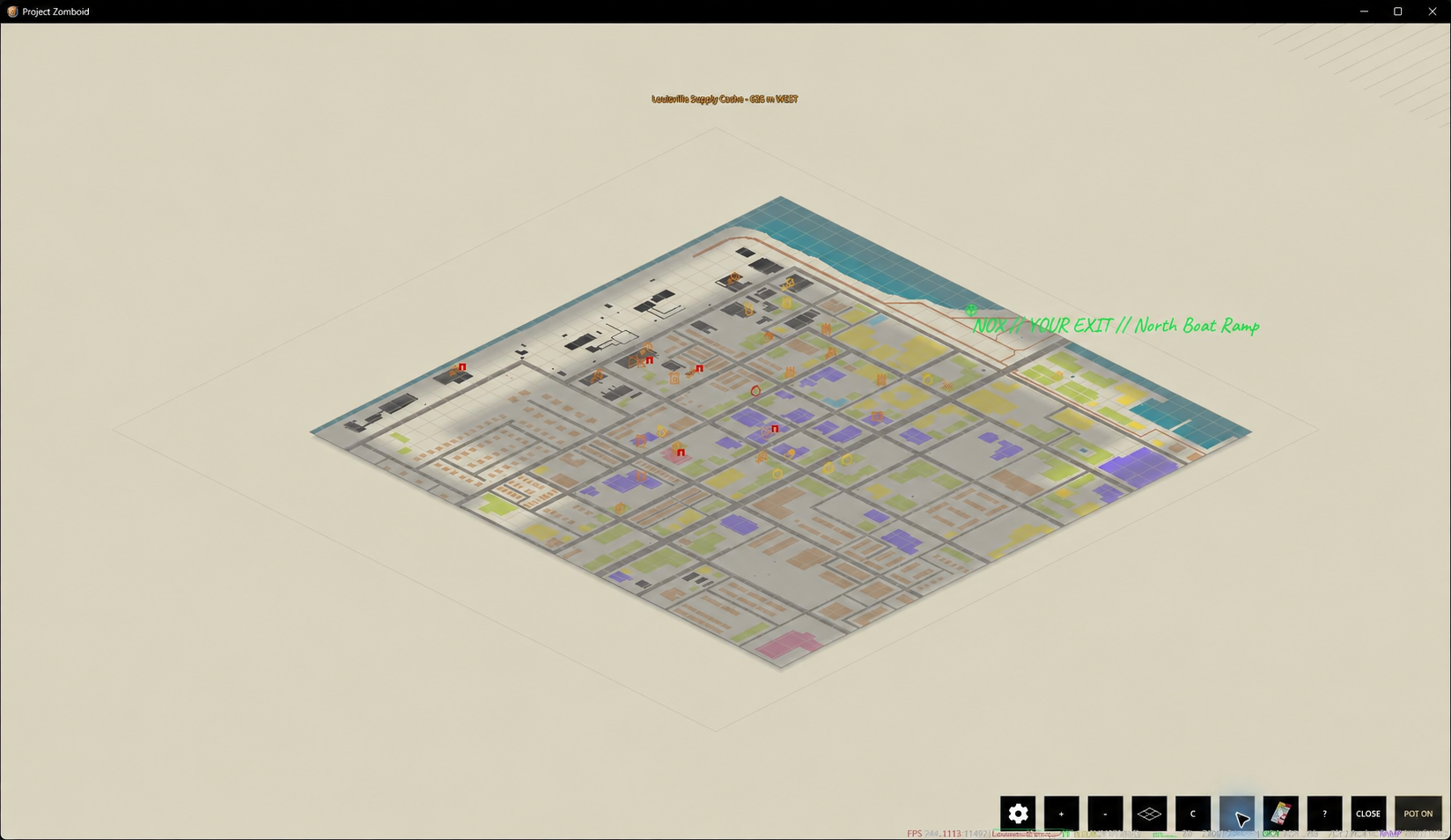 The real NOX Raid map zoomed out across the full playable zone